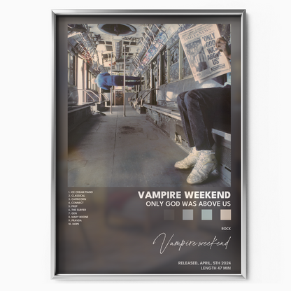 vampire weekend Only God Was Above Us poster