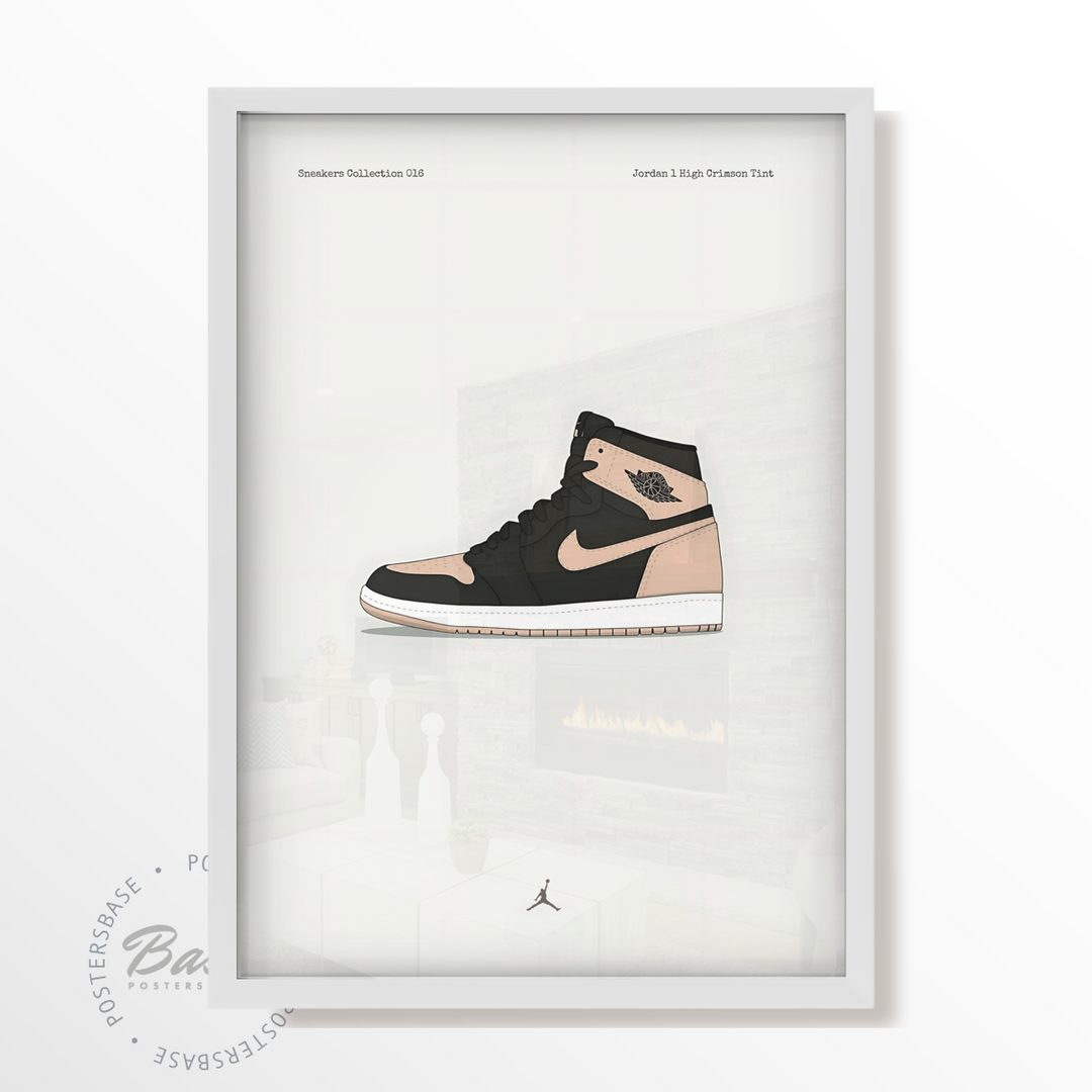 Jordan 1 High Crimson Tint Poster from 7.95 Free Shipping Posters Base