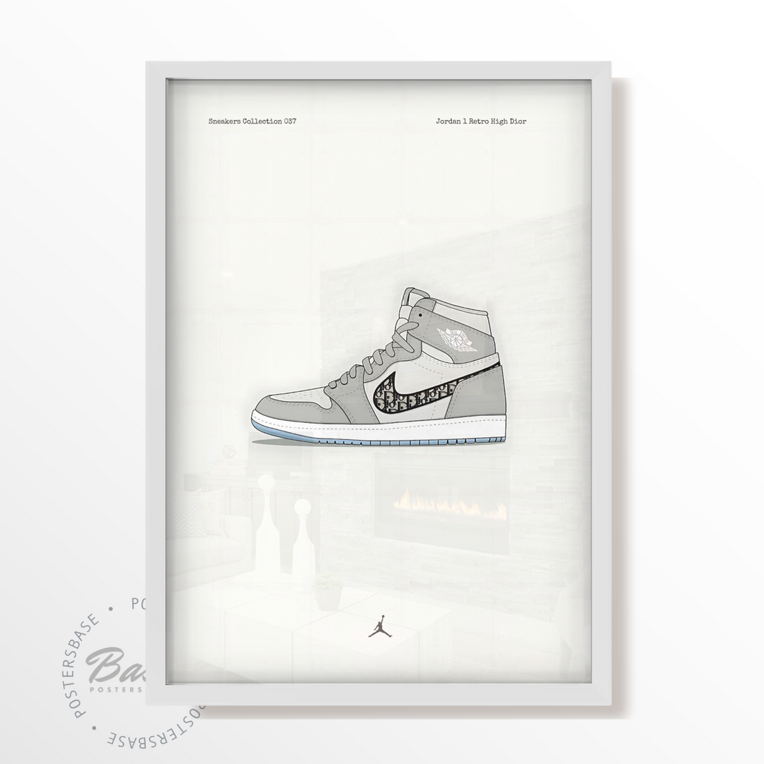 Jordan Retro High Dior Poster – from Free Shipping - Main Image