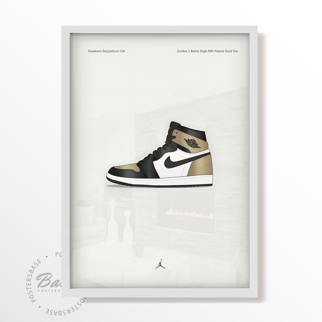 Air jordan 1 patent gold toe online