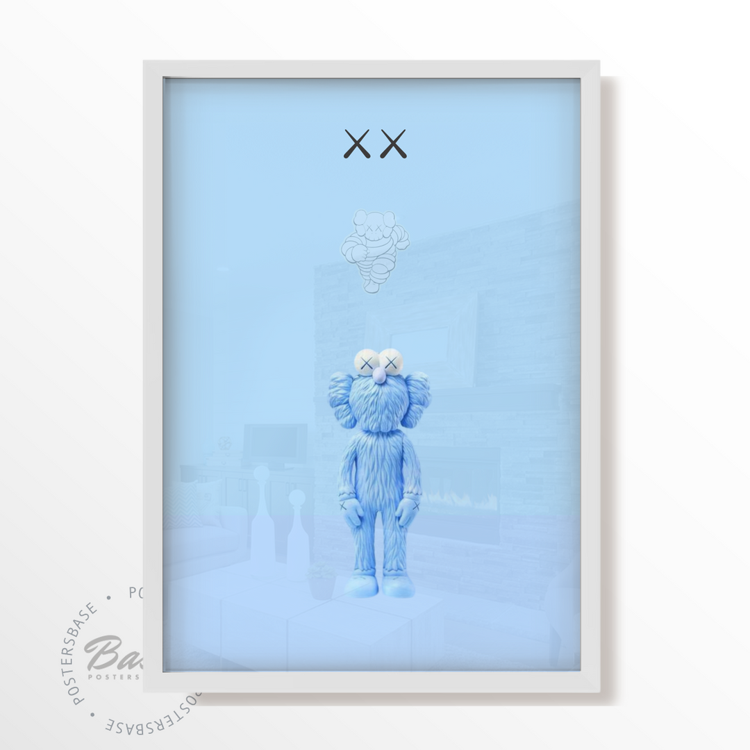 KAWS BLUE LOGO Poster – from 7.95€ | Free Shipping – Posters Base