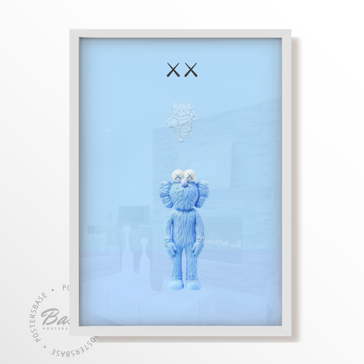 KAWS BLUE LOGO