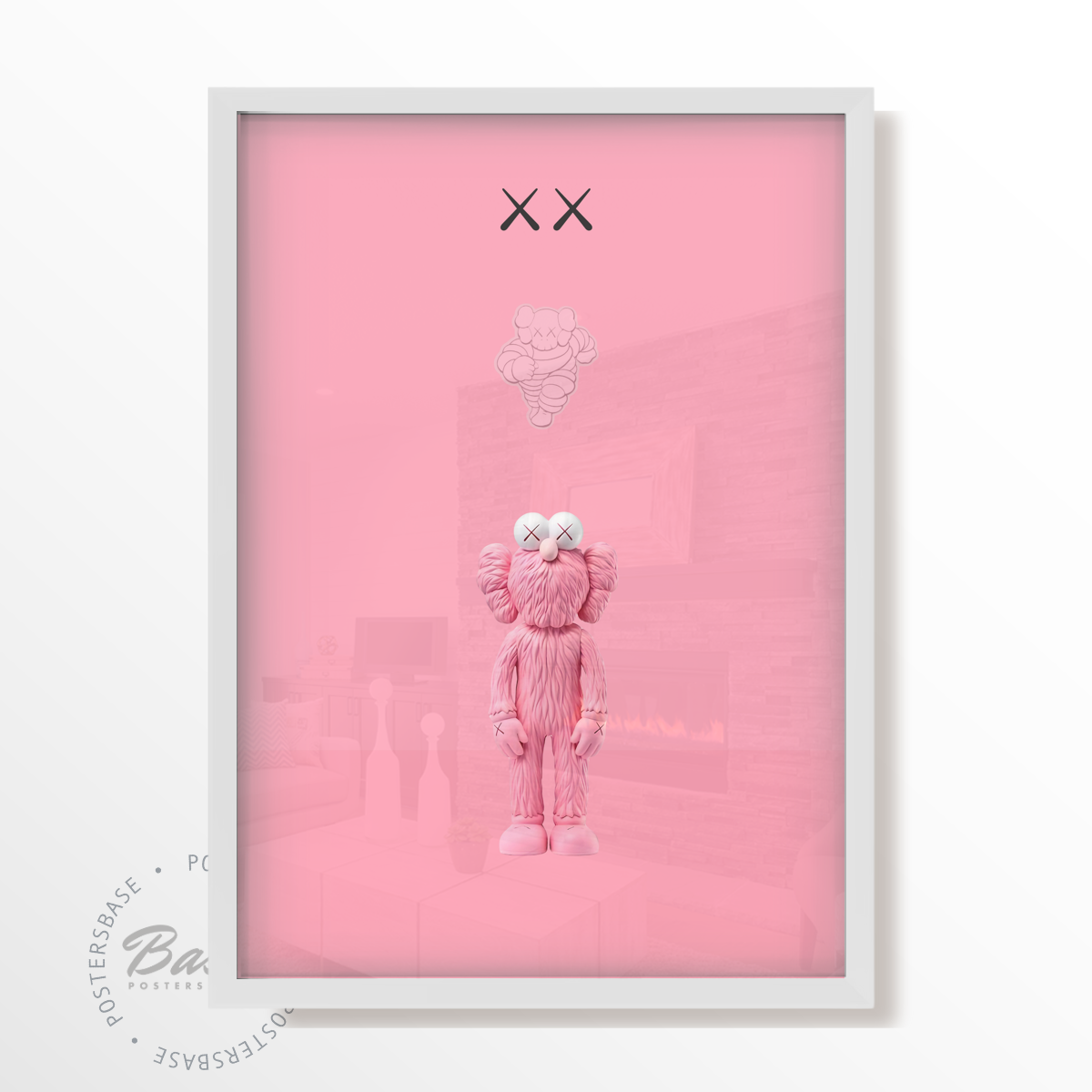 KAWS PINK LOGO