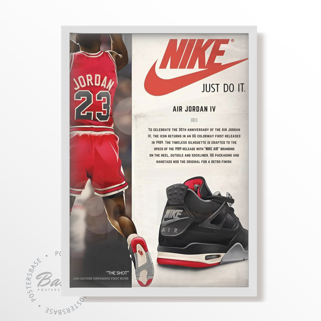 NIKE 'AIR JORDAN IV' Poster – from 7.95€ | Free Shipping – Posters