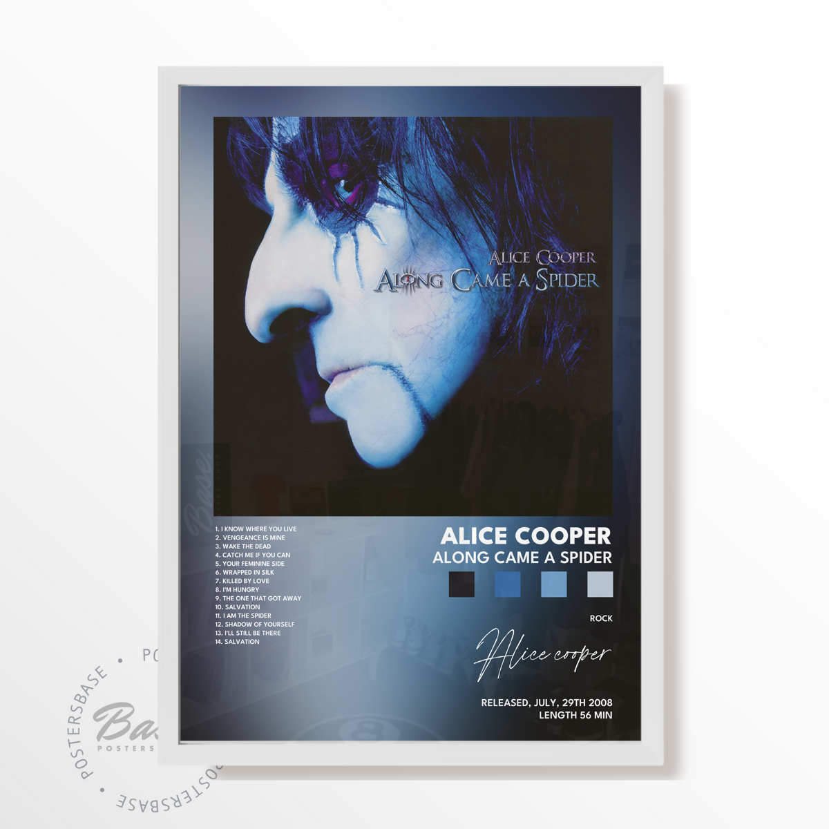 alice cooper Along Came A Spider poster