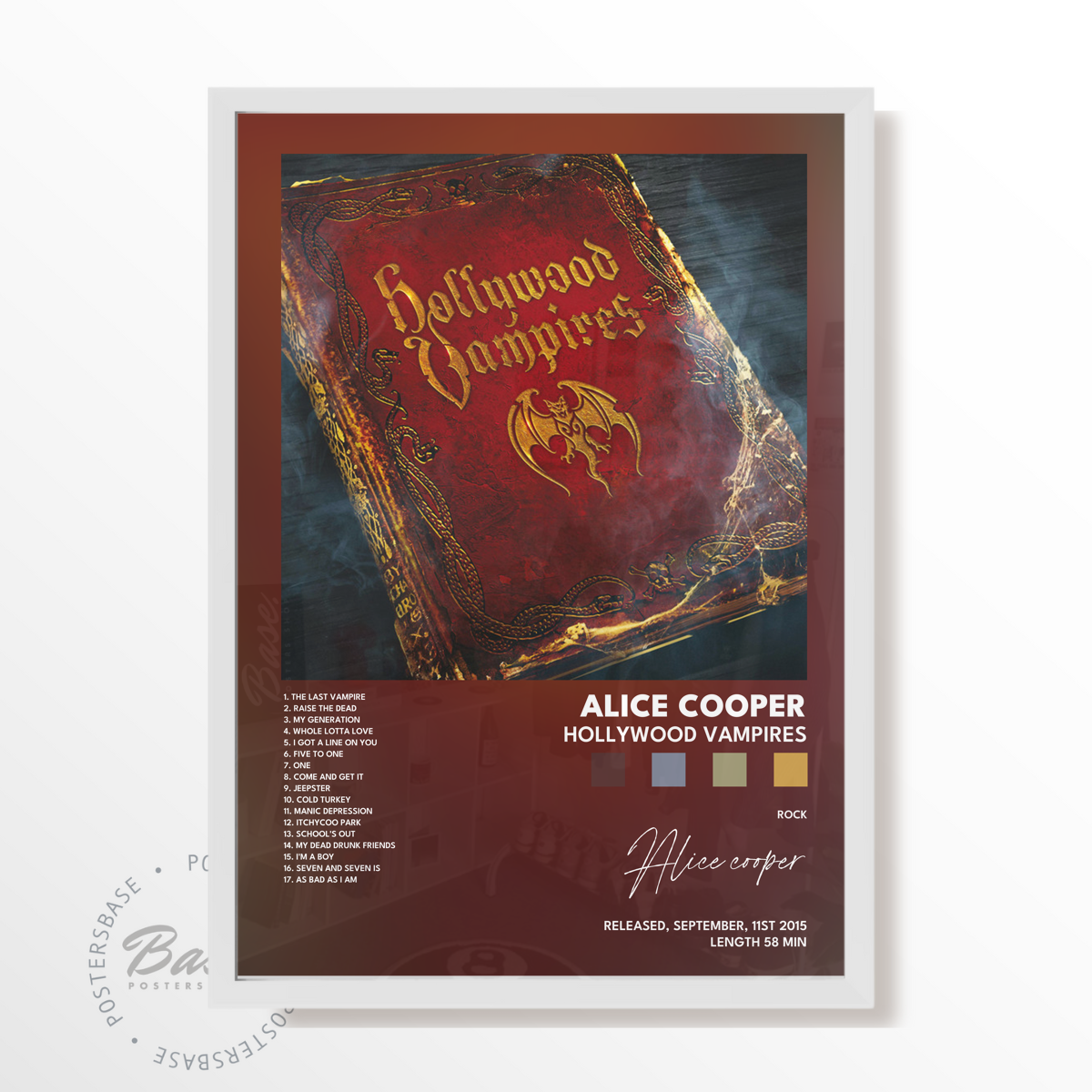 alice cooper Hollywood Vampires poster