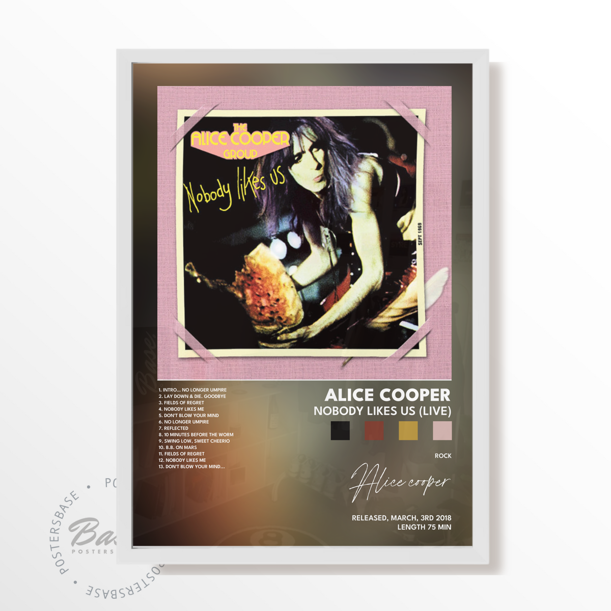 alice cooper Nobody Likes Us Live poster