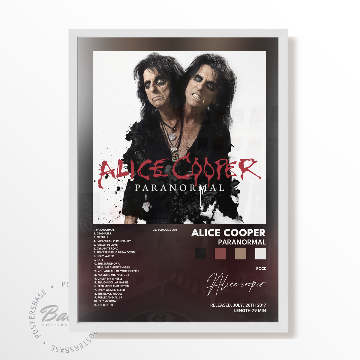 alice cooper Paranormal poster