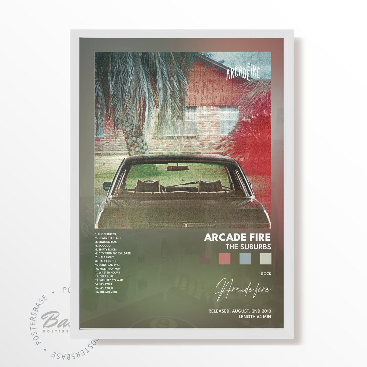 arcade fire The Suburbs poster