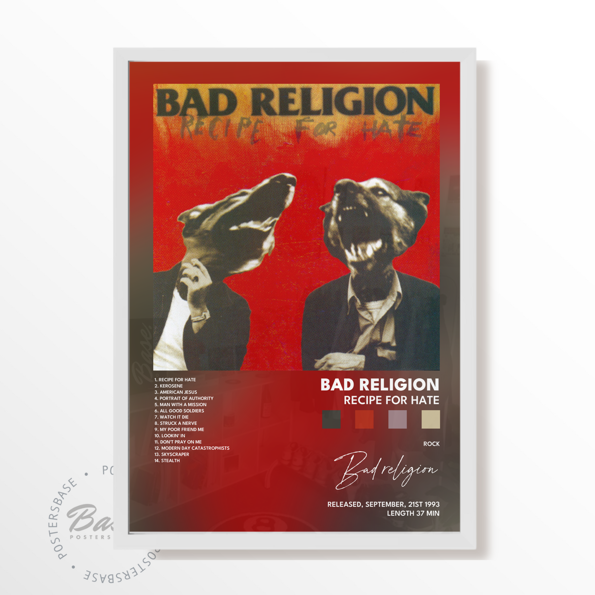 bad religion Recipe For Hate poster