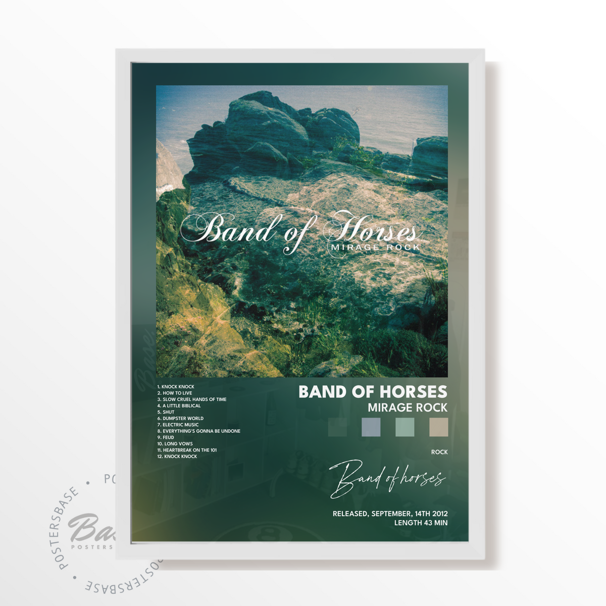 band of horses Mirage Rock poster