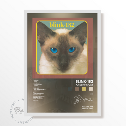 blink 182 Cheshire Cat poster