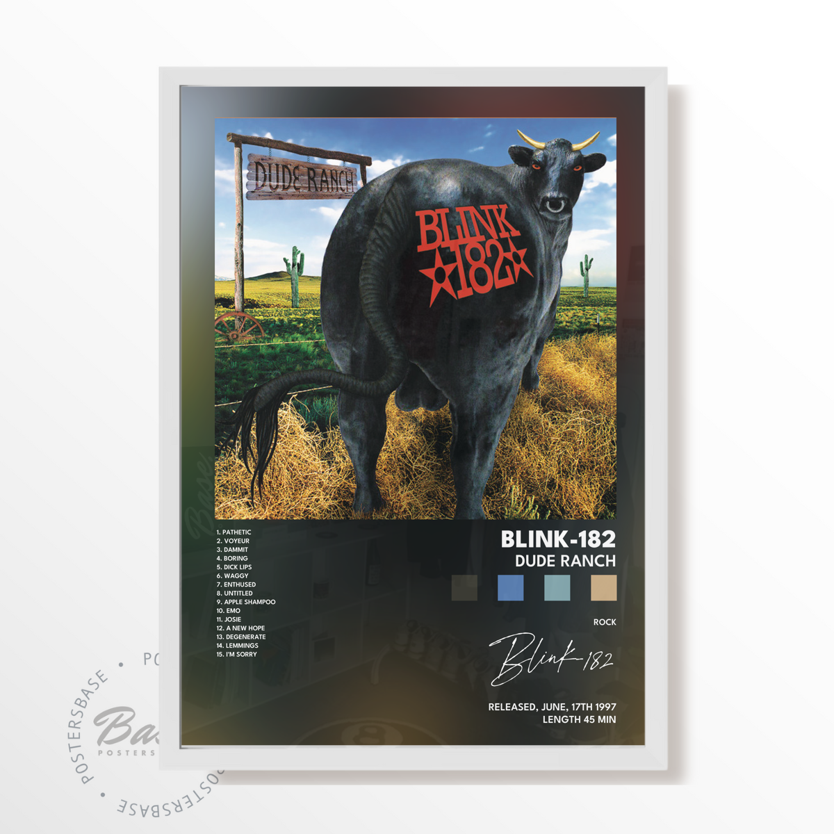 blink 182 Dude Ranch poster