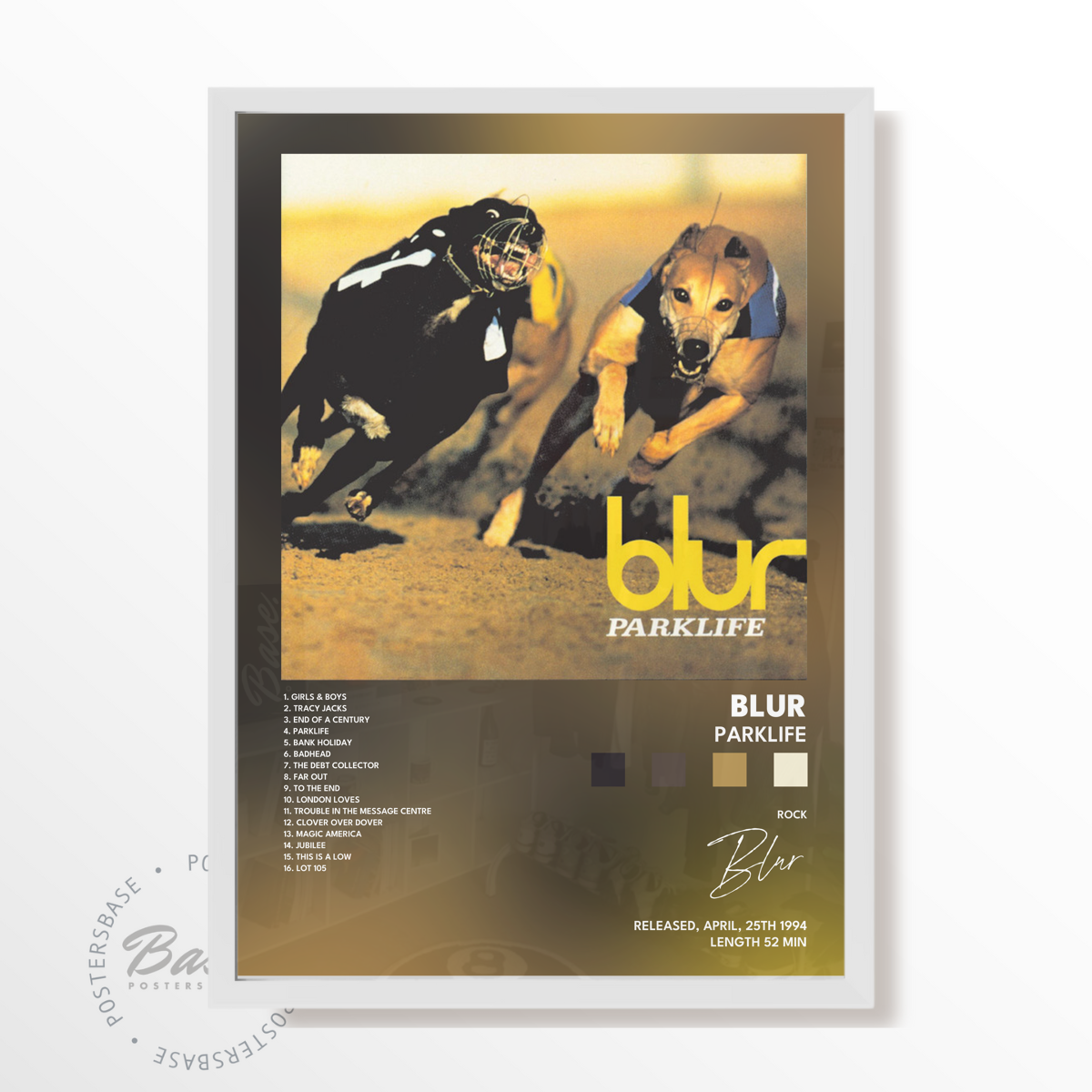 blur Parklife poster