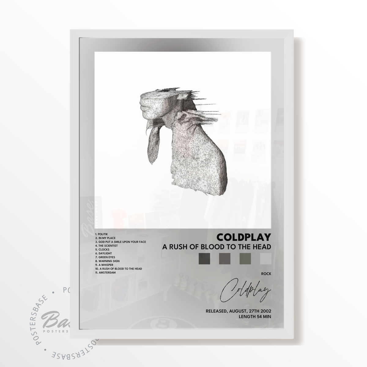 coldplay A Rush of Blood to the Head poster