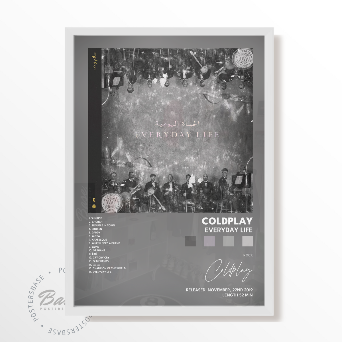 coldplay Everyday Life poster