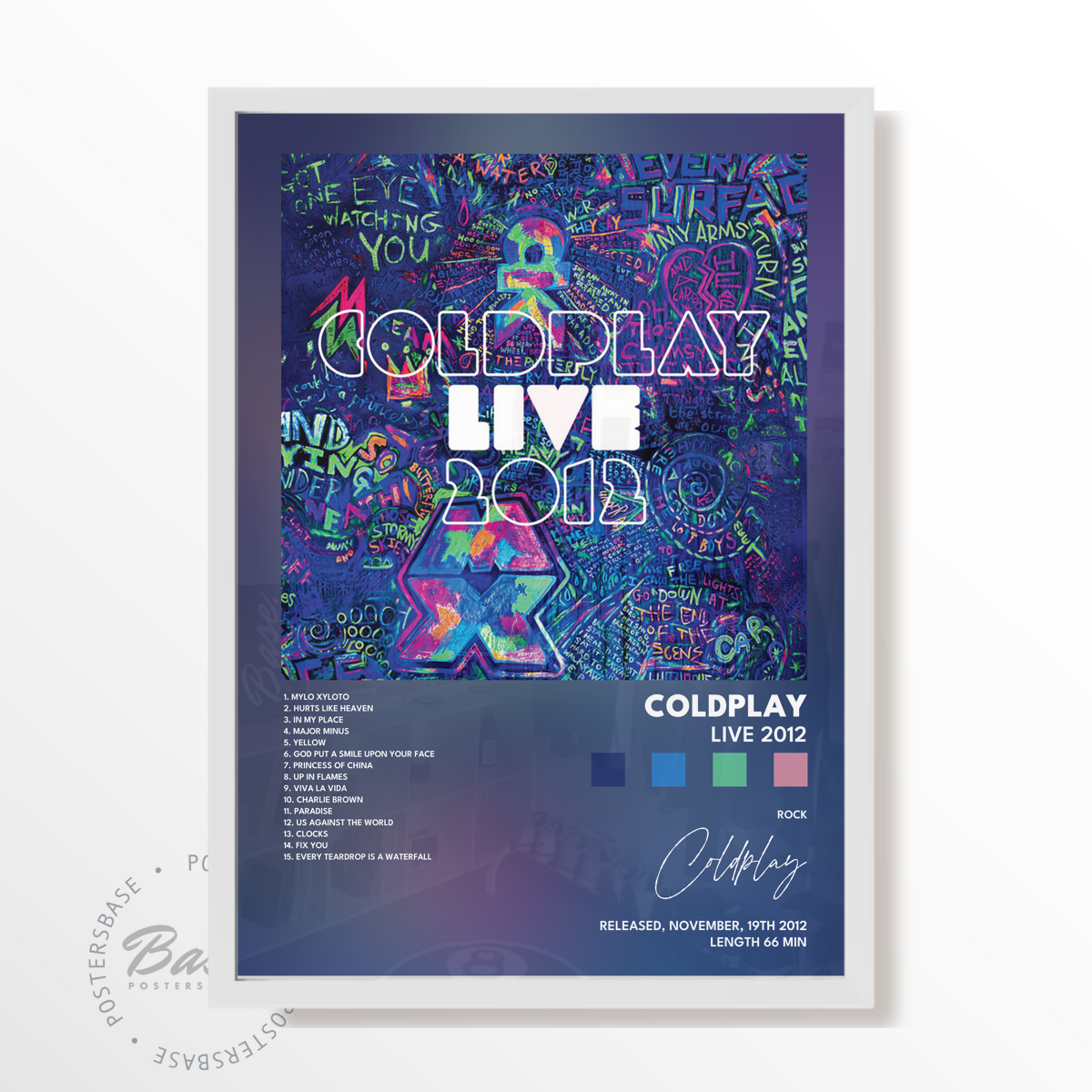 coldplay Live 2012 poster