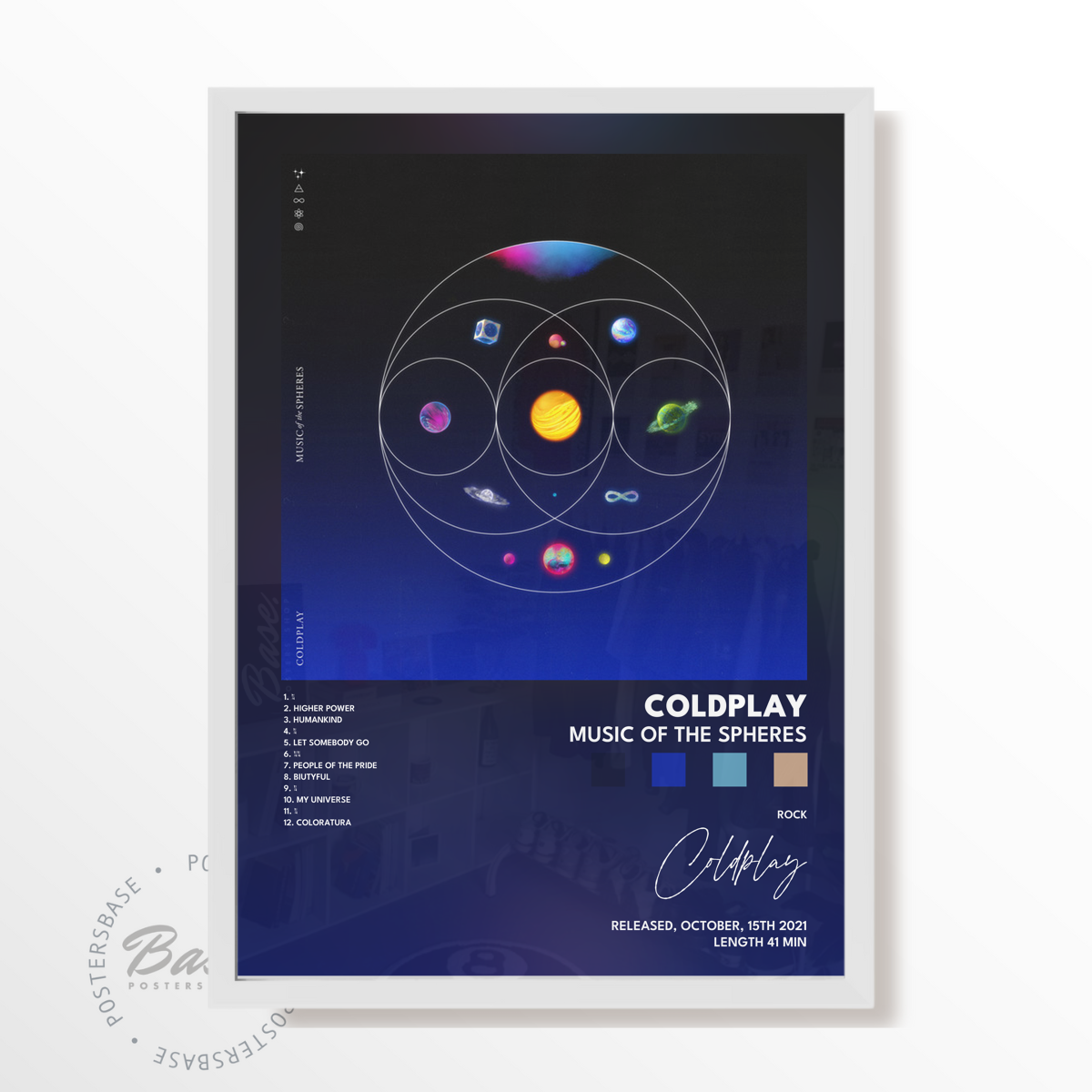 coldplay Music Of The Spheres poster