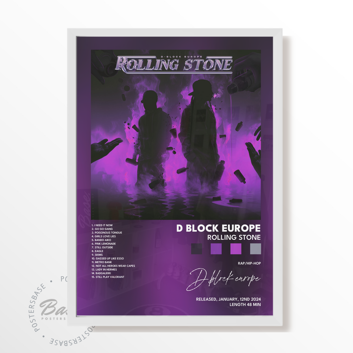 d block europe Rolling Stone poster