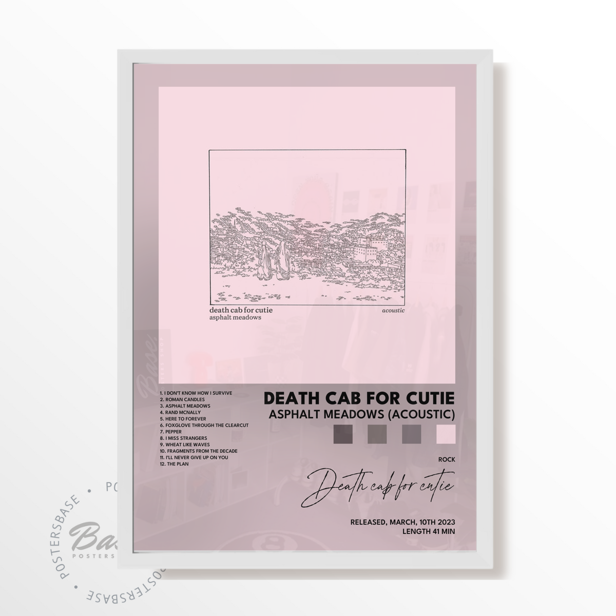 death cab for cutie Asphalt Meadows Acoustic poster