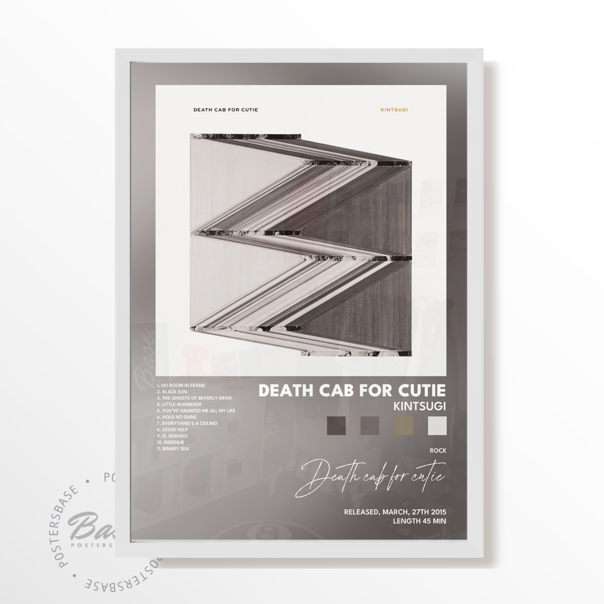 death cab for cutie Kintsugi poster