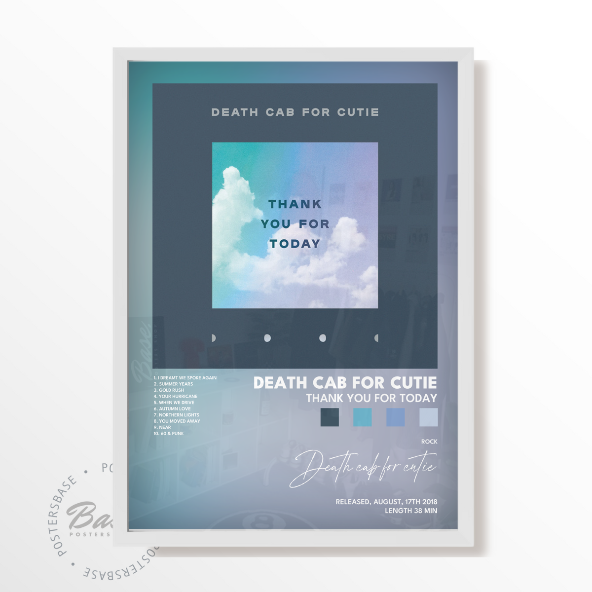 death cab for cutie Thank You for Today poster