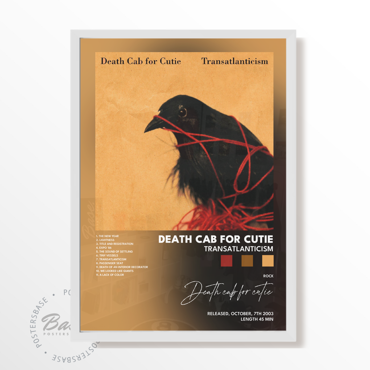 death cab for cutie Transatlanticism poster