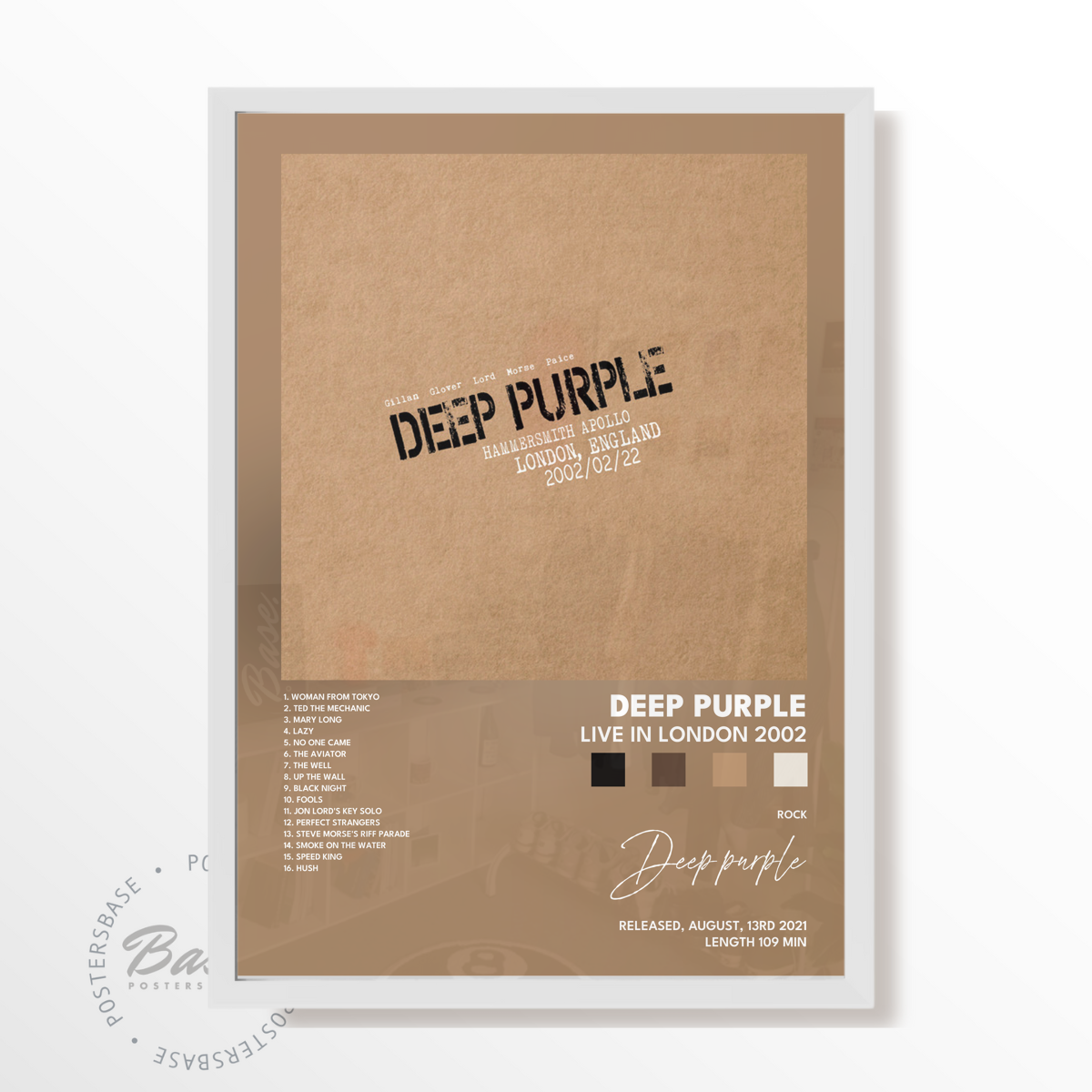 deep purple Live in London 2002 poster