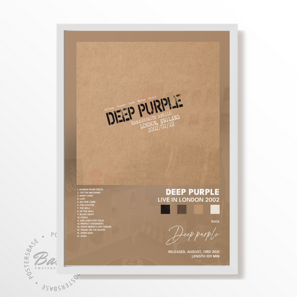 deep purple Live in London 2002 poster