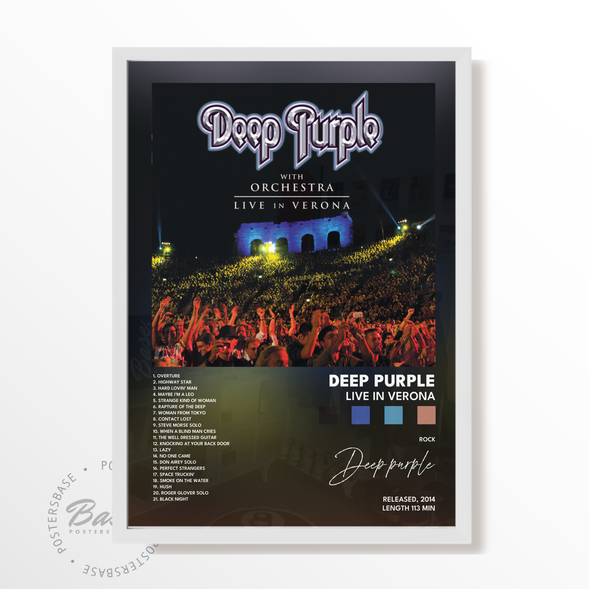 deep purple Live in Verona poster