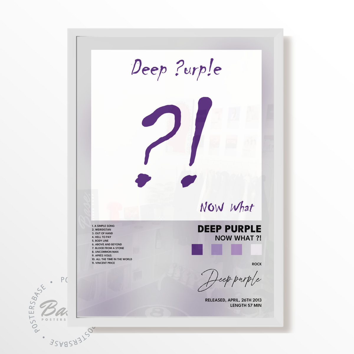 deep purple Now What poster