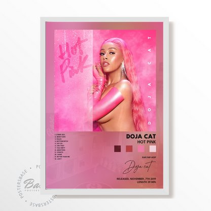 doja cat Hot Pink poster