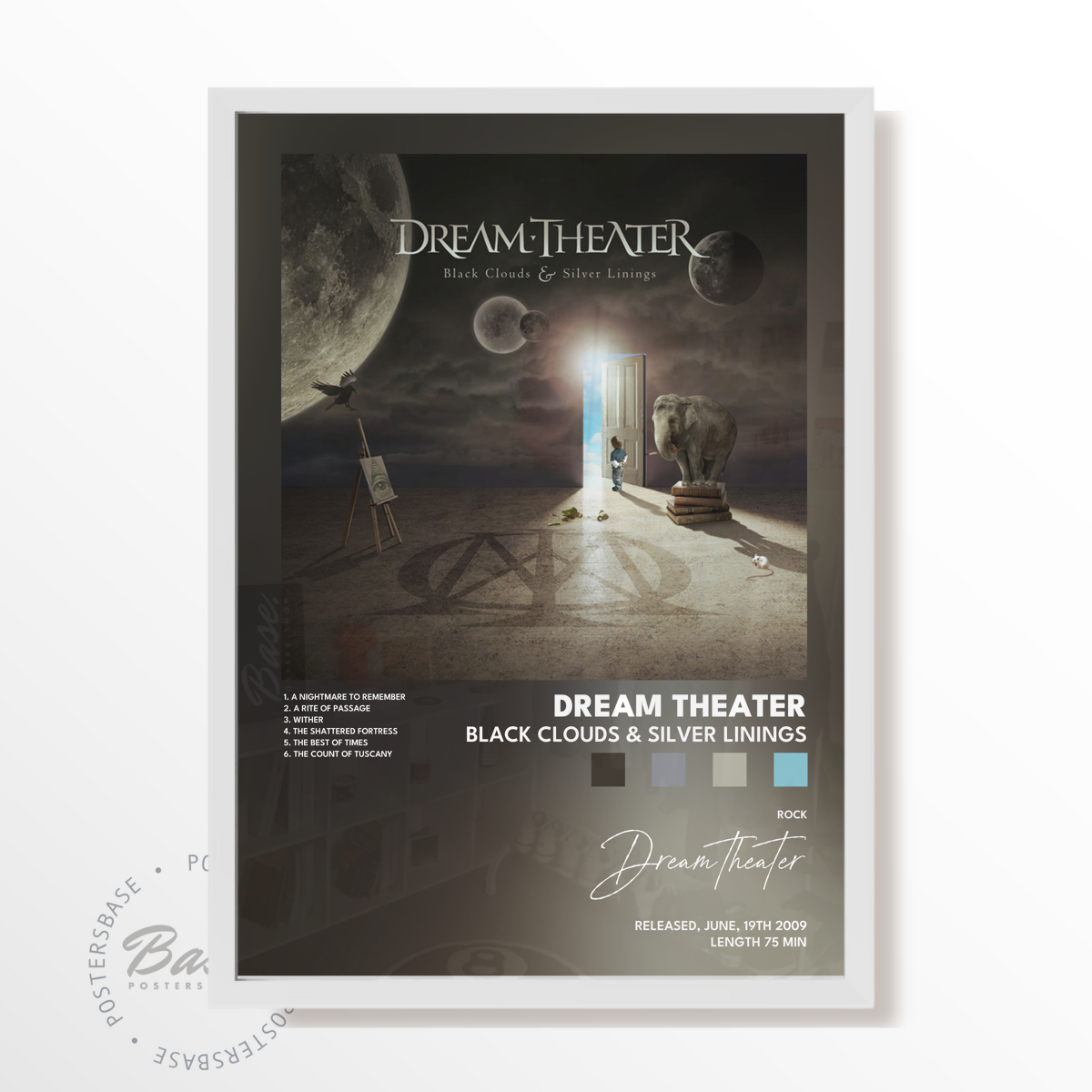 dream theater Black Clouds  Silver Linings poster