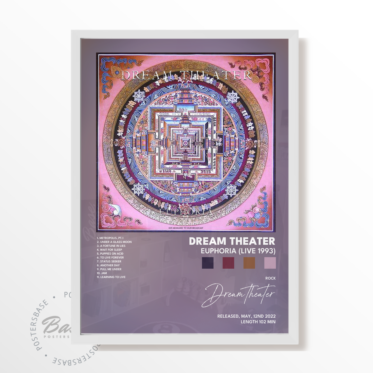 dream theater Euphoria Live 1993 poster