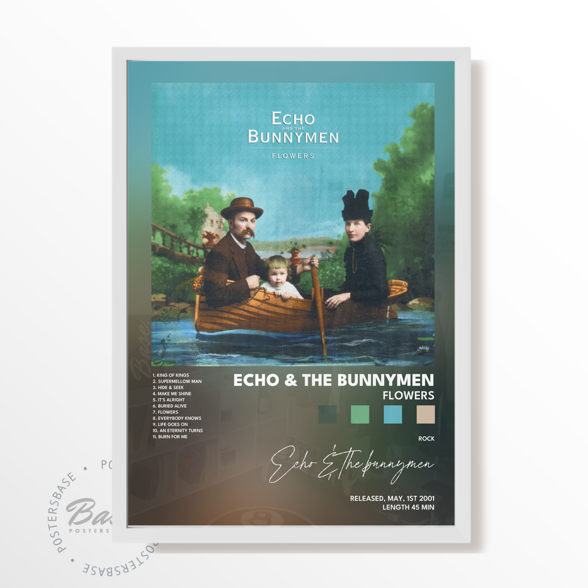 echo  the bunnymen Flowers poster