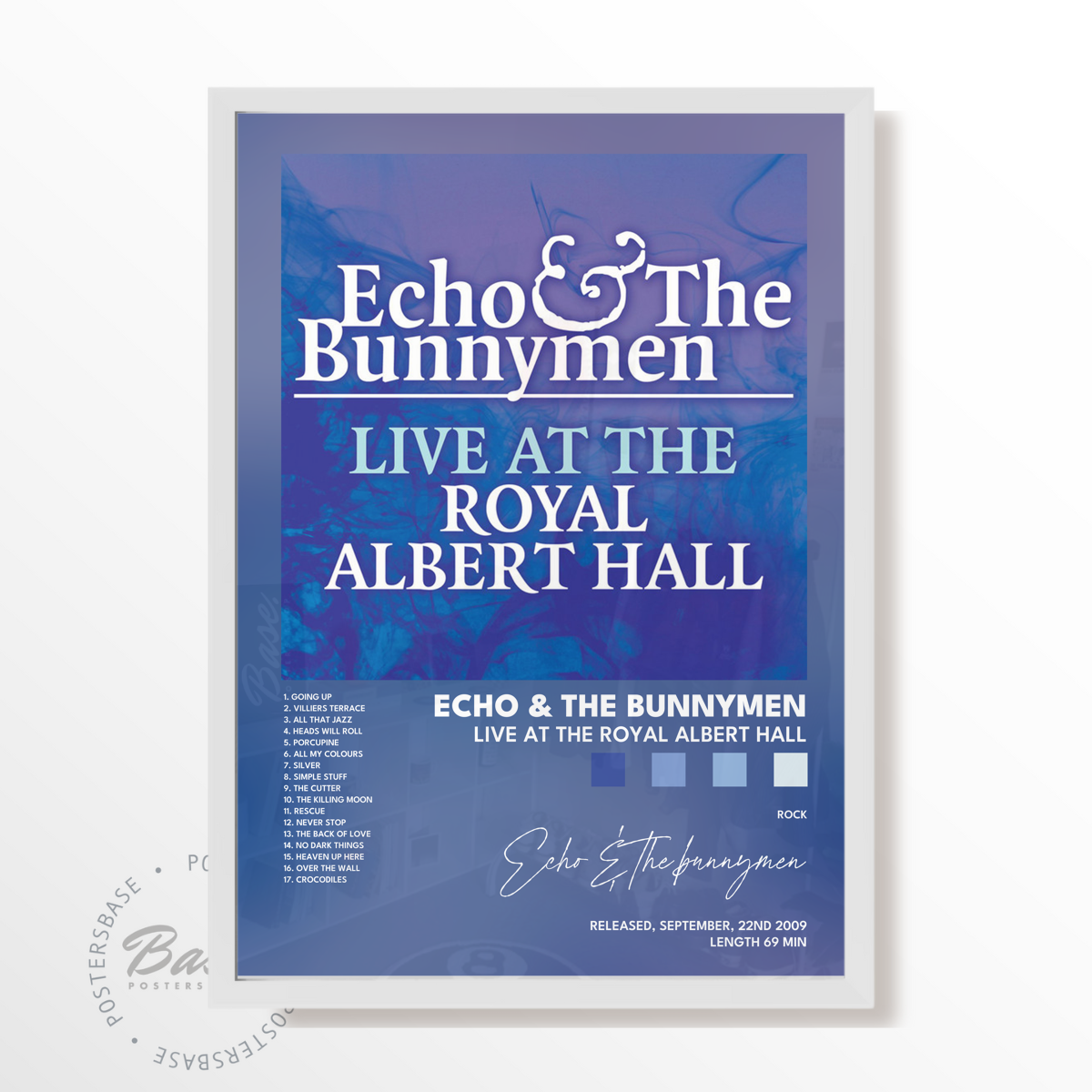 echo  the bunnymen Live at the Royal Albert Hall poster