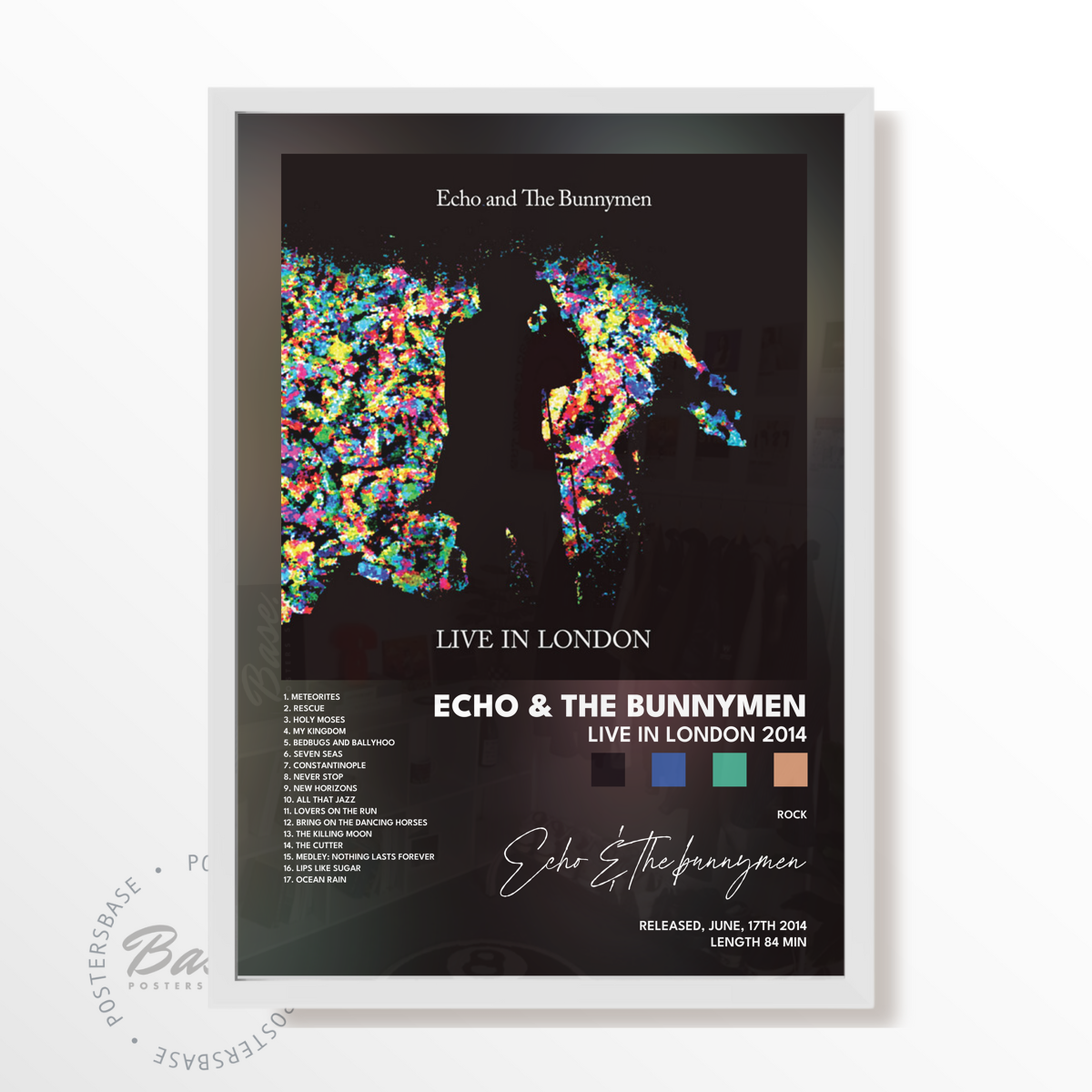 echo  the bunnymen Live in London 2014 poster