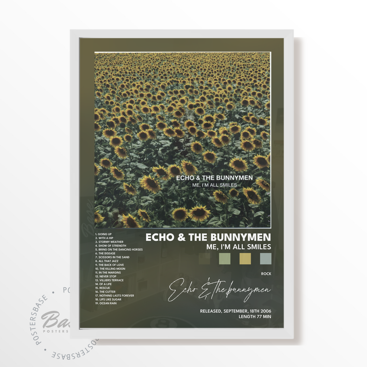 echo  the bunnymen Me Im All Smiles poster