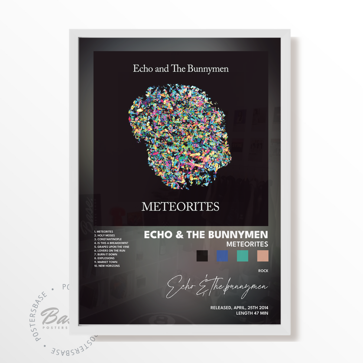 echo  the bunnymen Meteorites poster