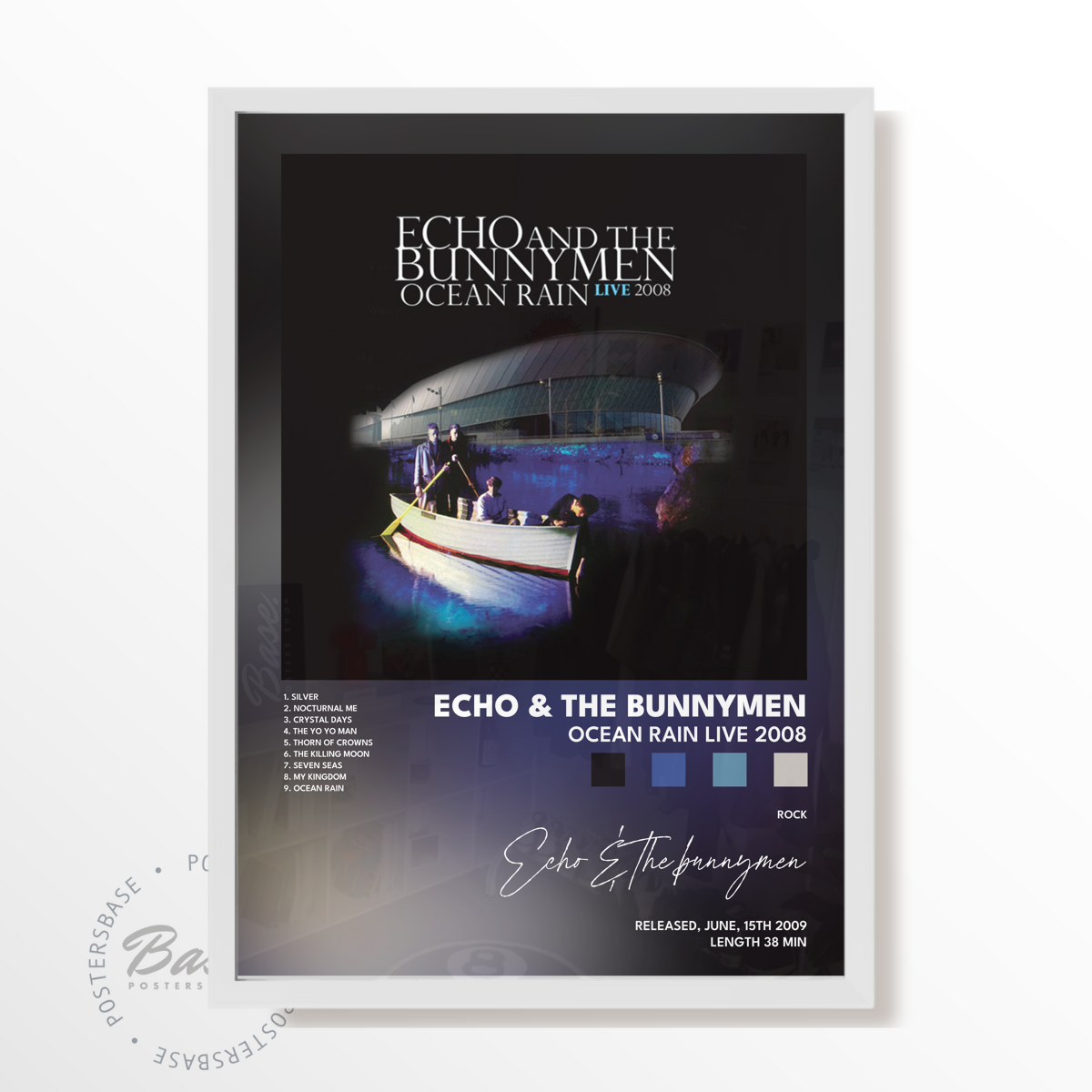 echo  the bunnymen Ocean Rain Live 2008 poster