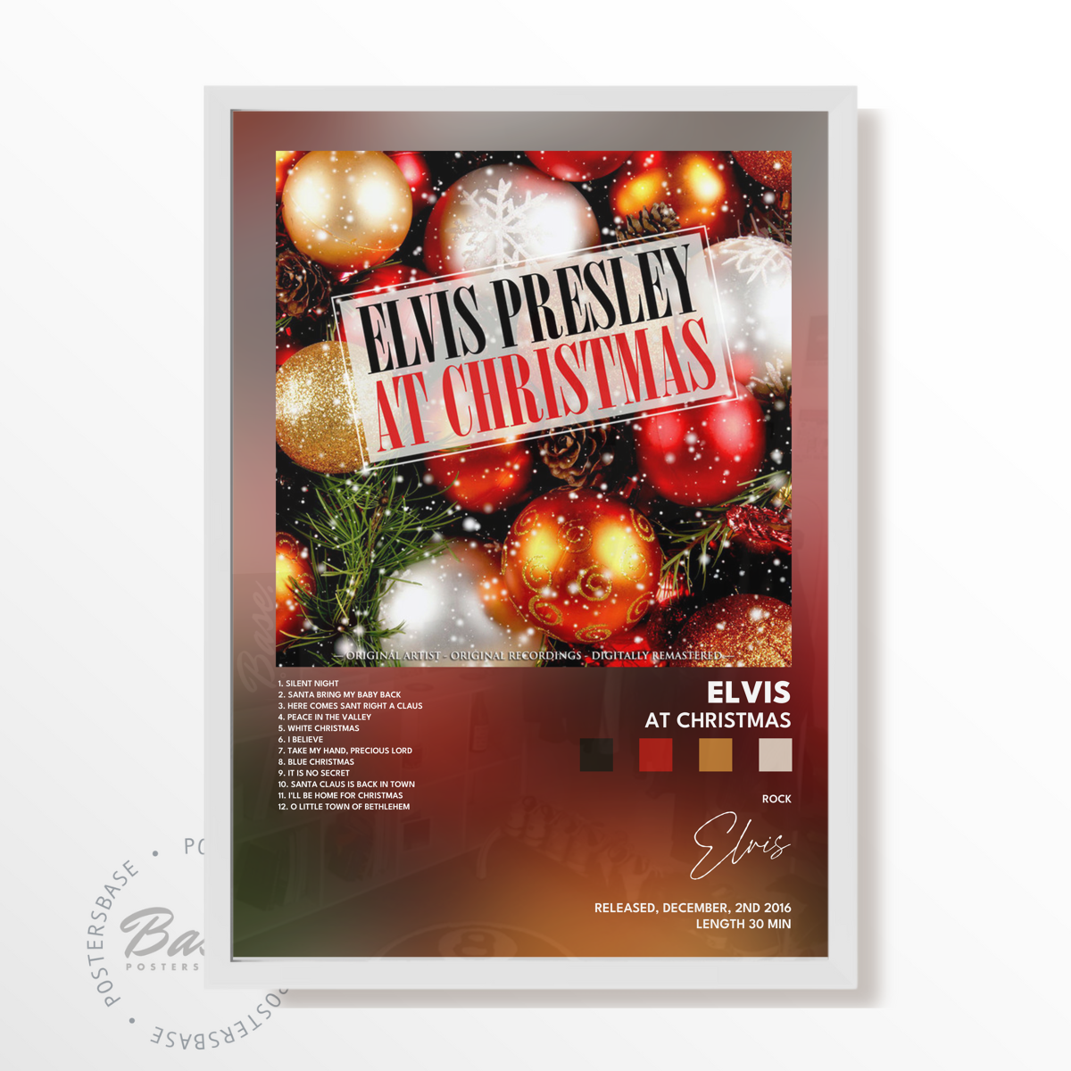 elvis At Christmas poster