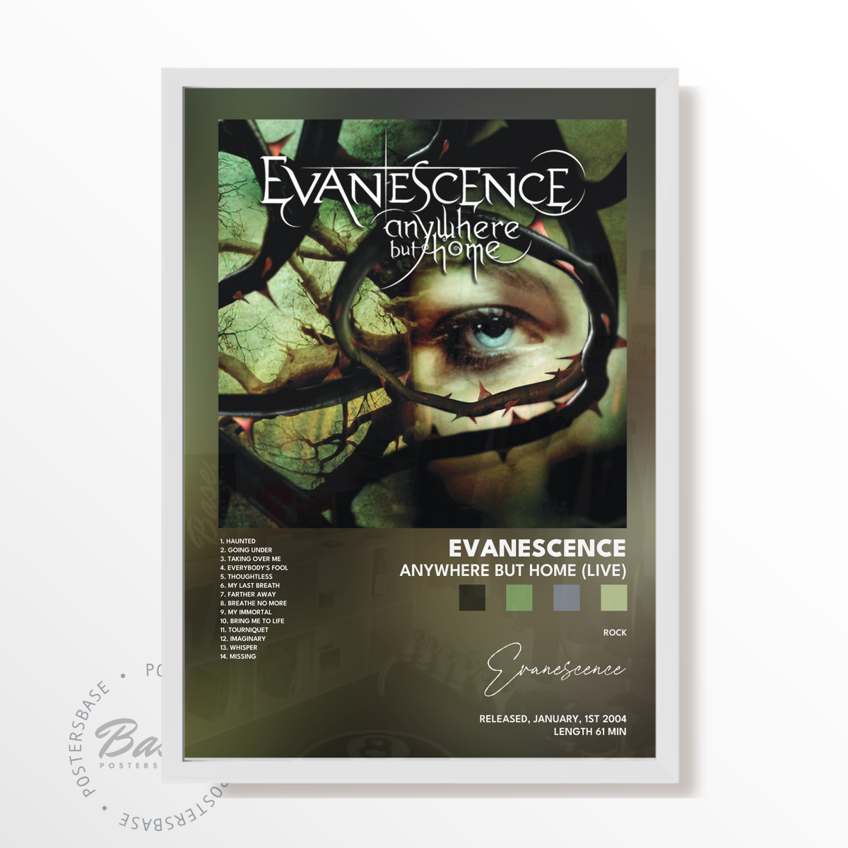 evanescence Anywhere But Home Live poster