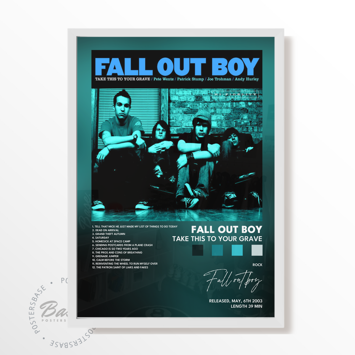 fall out boy Take This to Your Grave poster