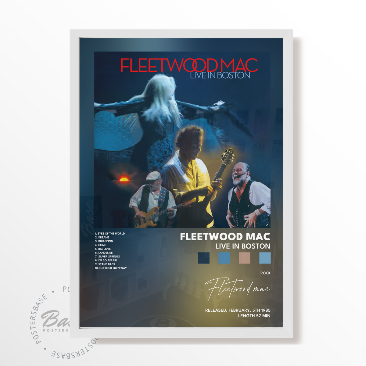 fleetwood mac Live in Boston poster