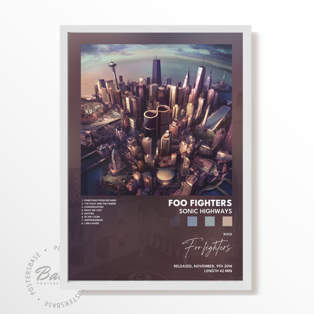 foo fighters Sonic Highways poster