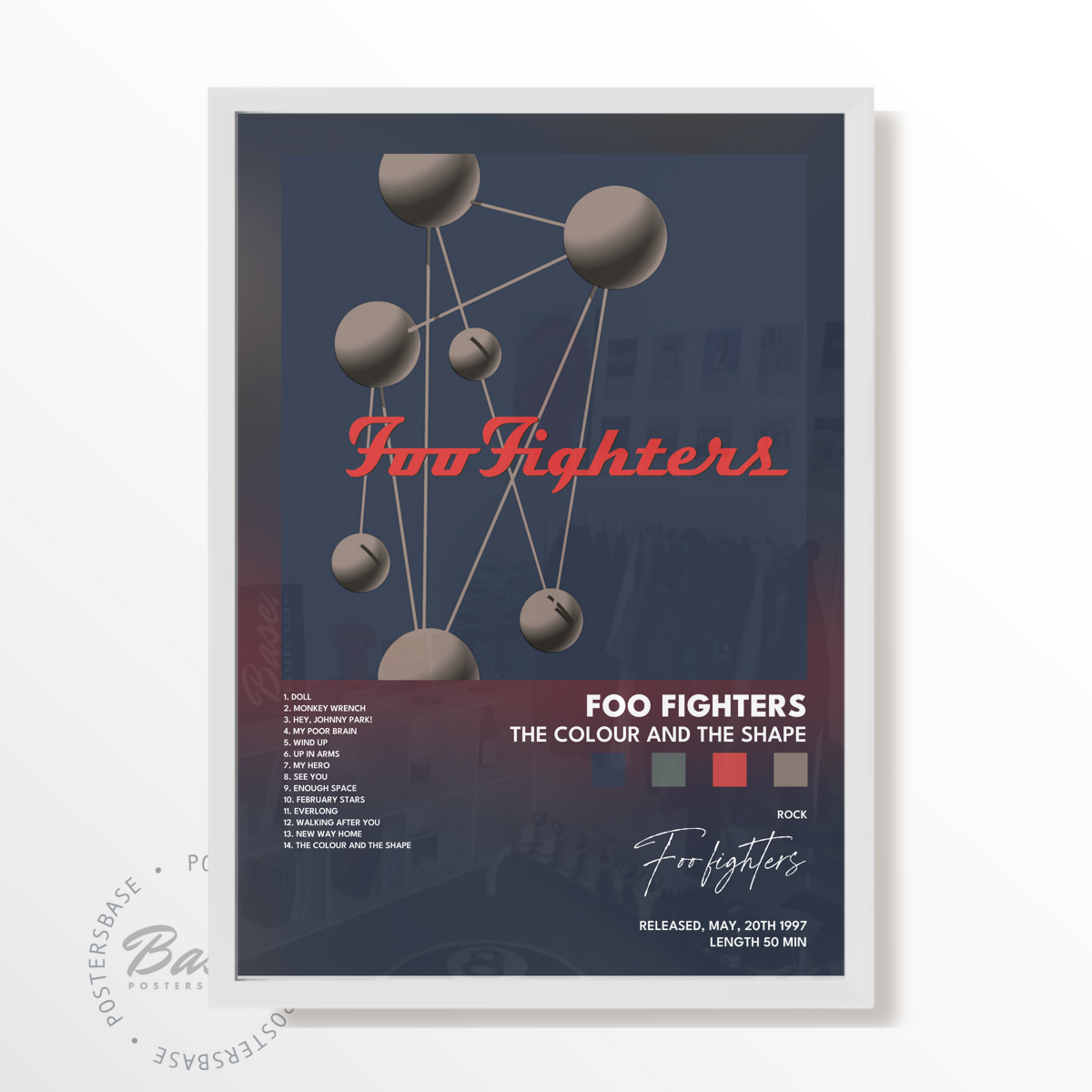 foo fighters The Colour And The Shape poster