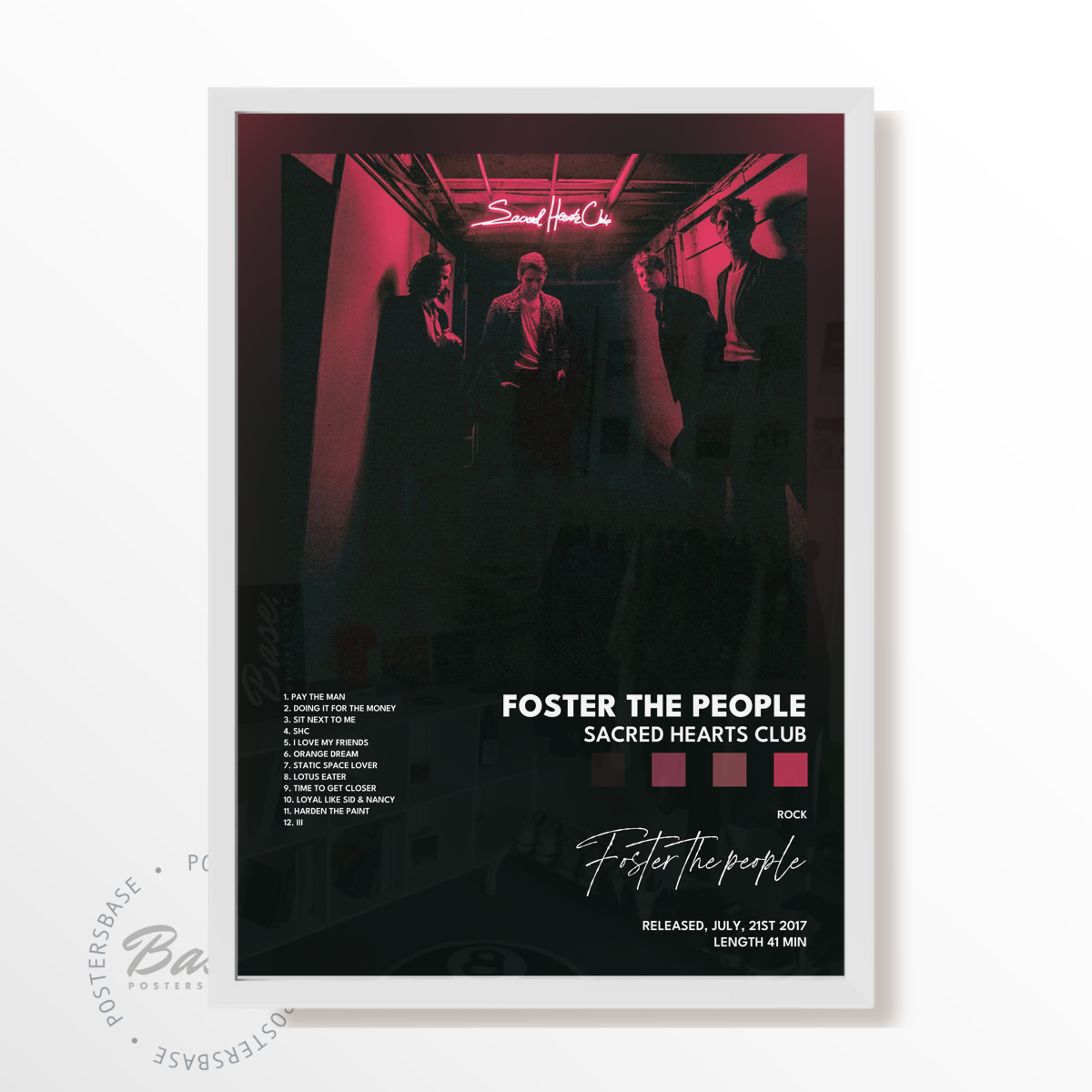 foster the people Sacred Hearts Club poster