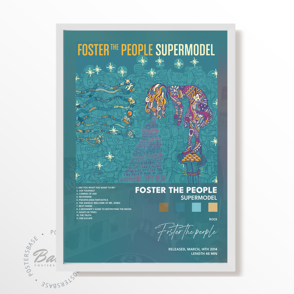 foster the people Supermodel poster