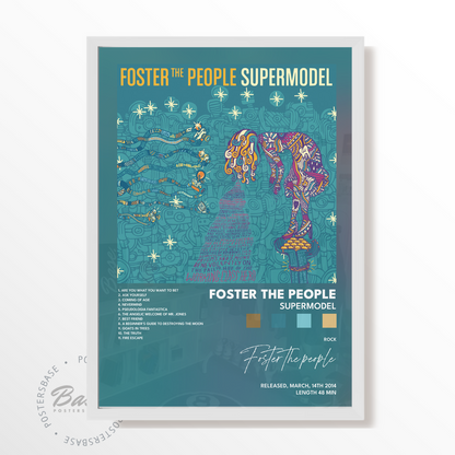 foster the people Supermodel poster