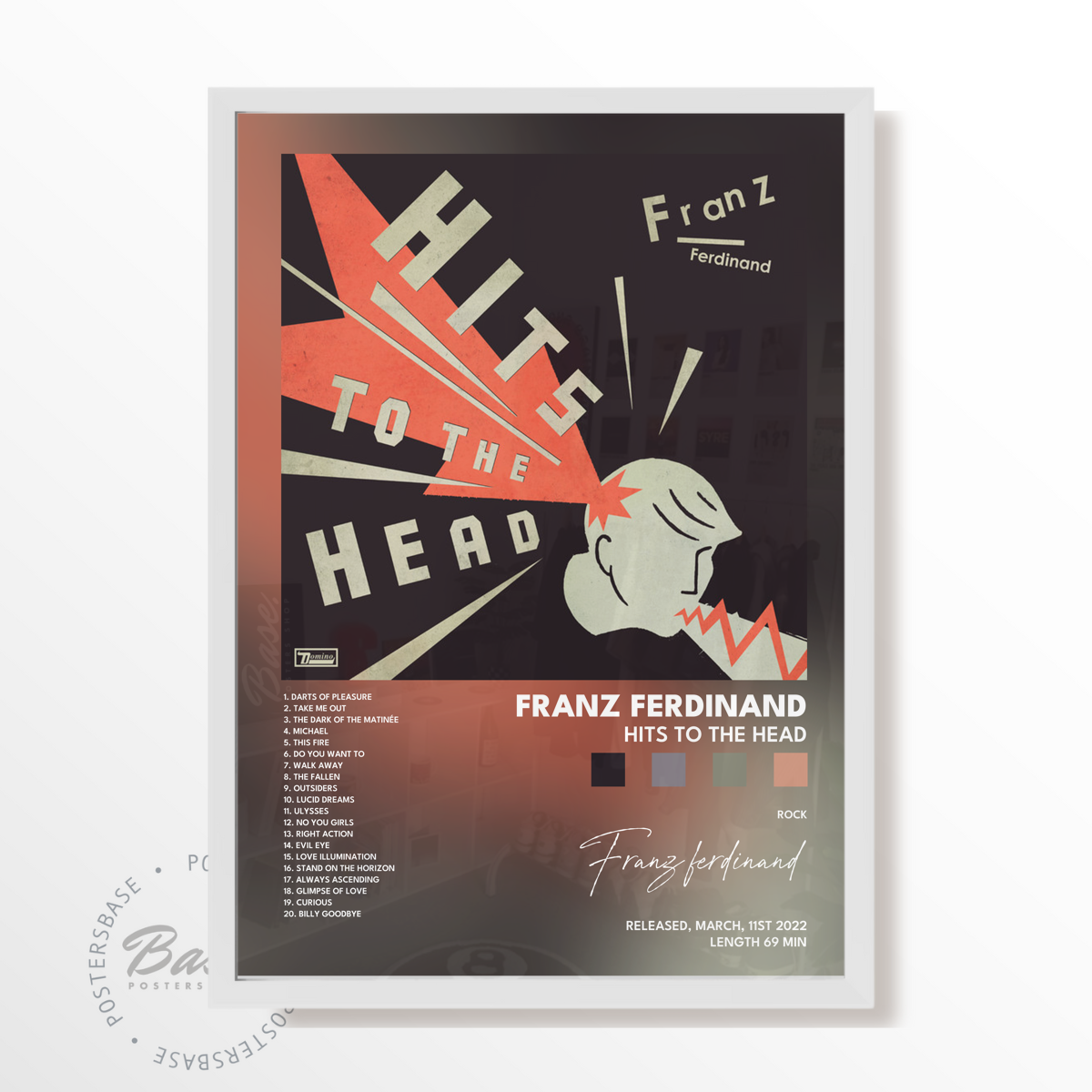 franz ferdinand Hits To The Head poster